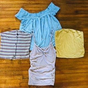 LOT AE tops size small crop tops